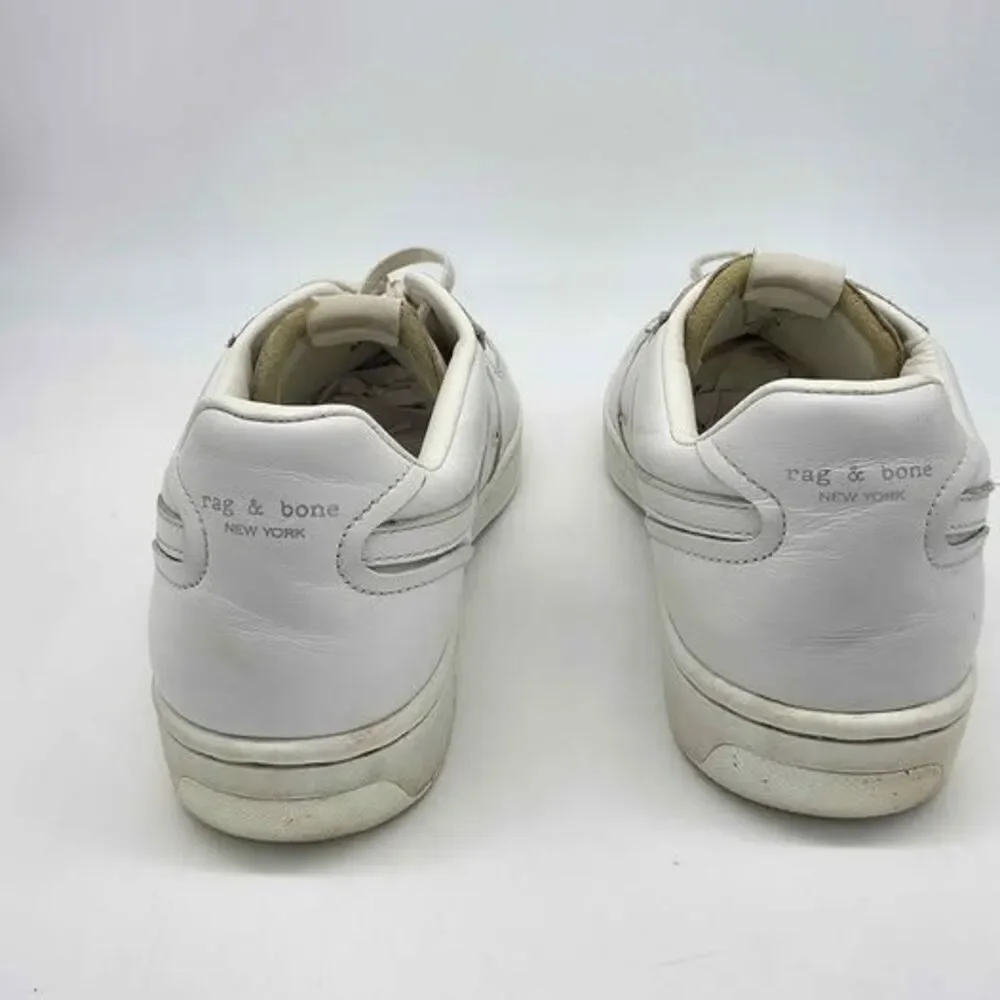Rag & Bone Retro Court Sneakers Mens 7 Womens 10 White Leather Low Top EU 40